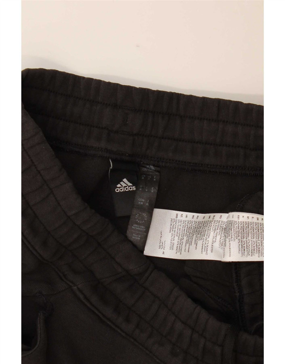 Adidas Pantalon de survêtement pour homme en coton noir moyen