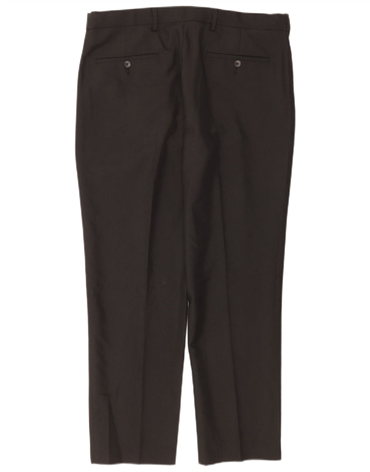 Marks & Spencer Pantalon Chino Coupe Regular Homme W36 L29 Noir Polyester