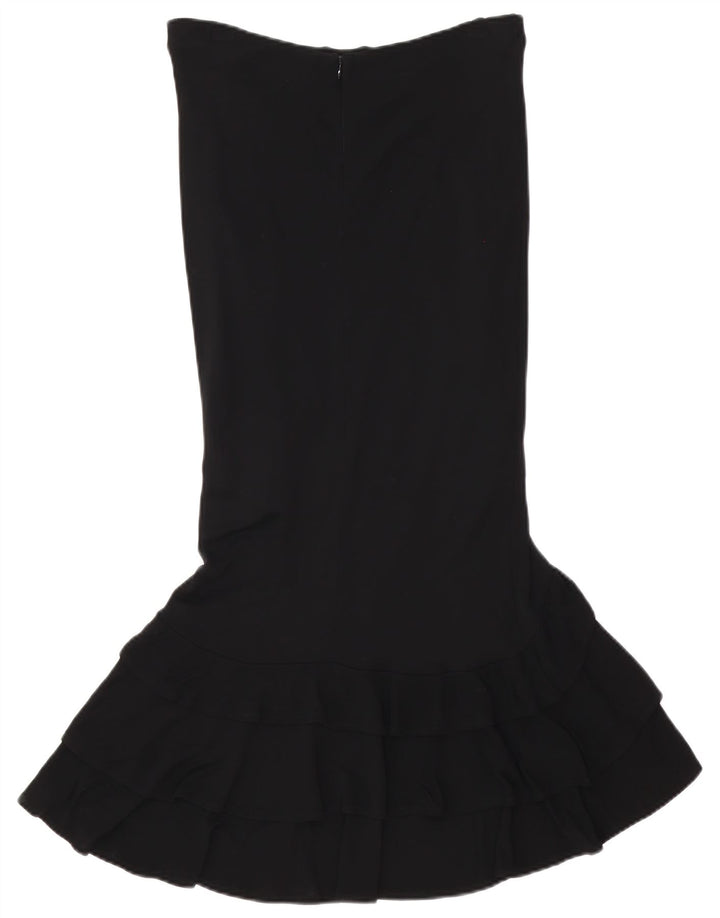 Luisa Spagnoli Jupe à volants pour femme Medium W30 Noir