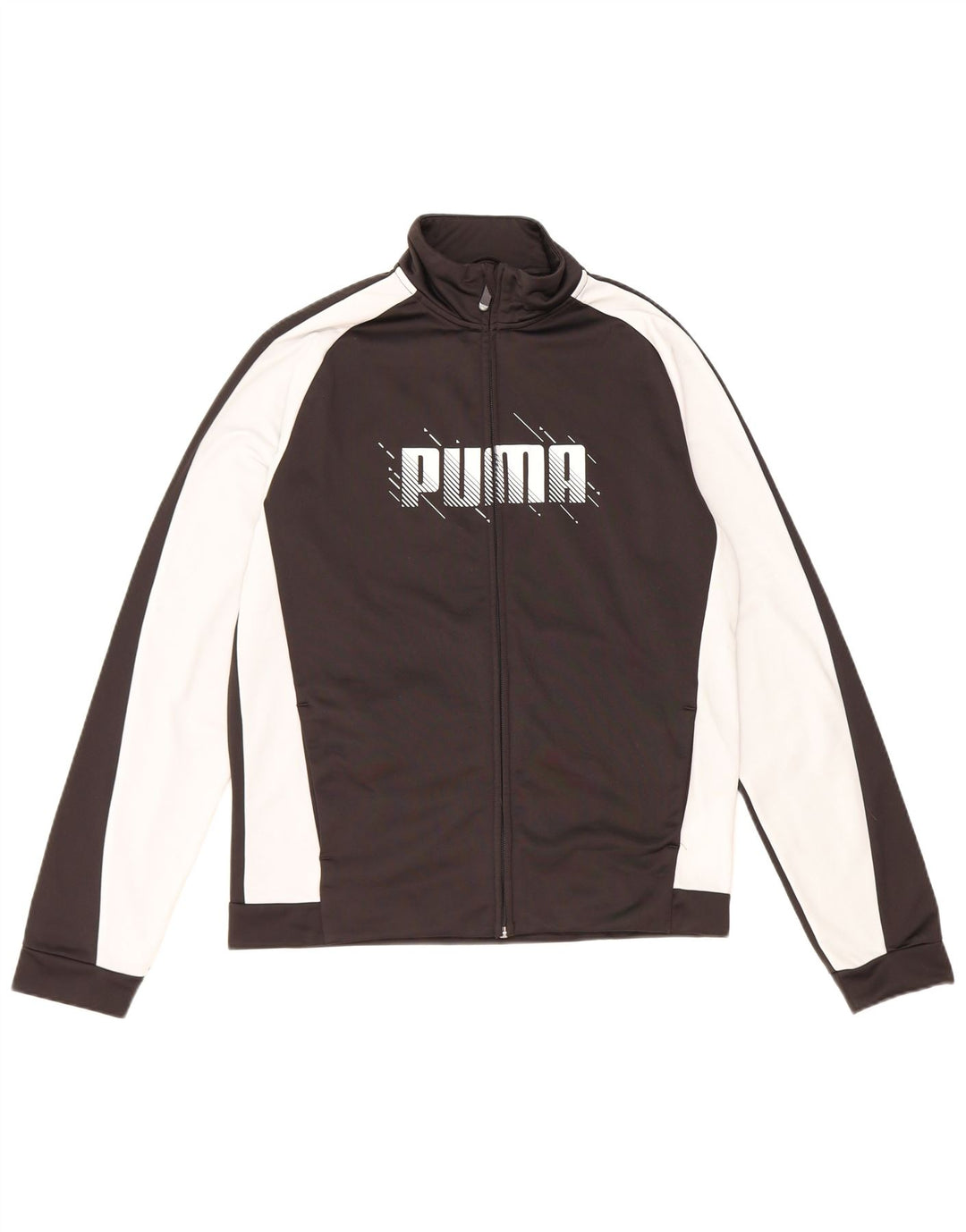 Puma Veste de Survêtement Graphique Garçon 15-16 ans Noir Colorblock