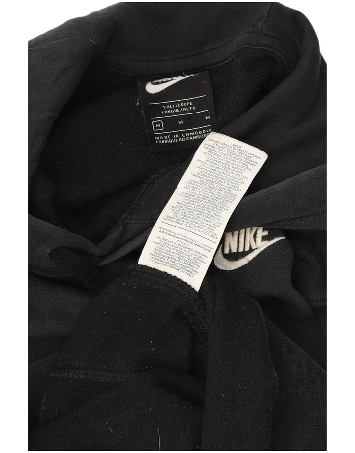 Nike Pull à capuche haut en coton noir moyen pour homme