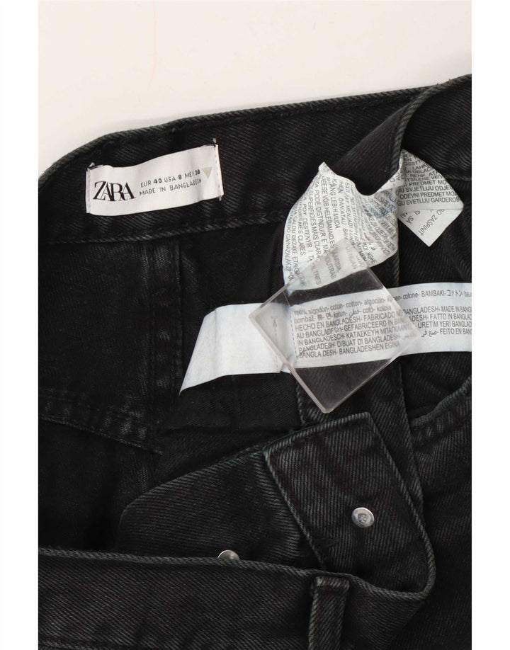 Zara Jean droit femme EU 40 Medium W30 L29 bleu marine coton