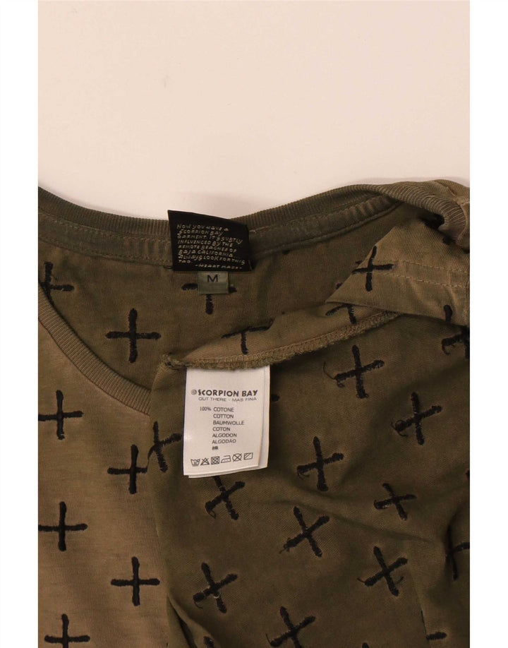 Scorpion Bay T-Shirt Homme Motif Abstrait Coton Kaki Moyen