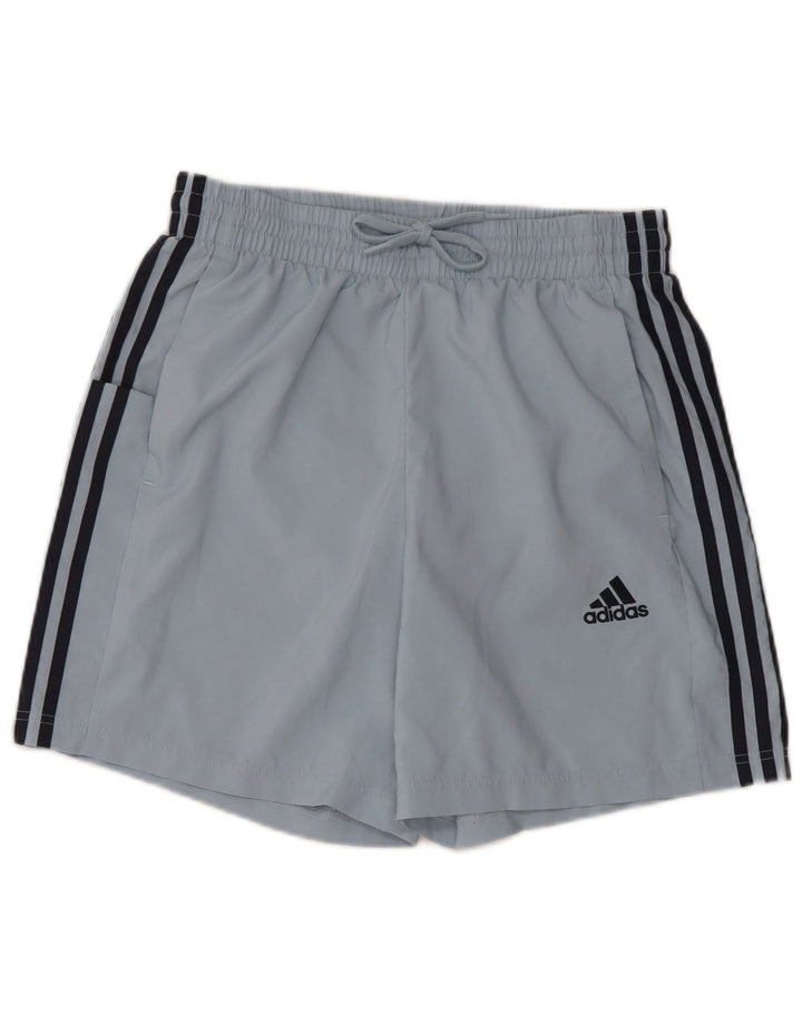 ADIDAS Short de sport pour femme UK 14 Bleu moyen Polyester