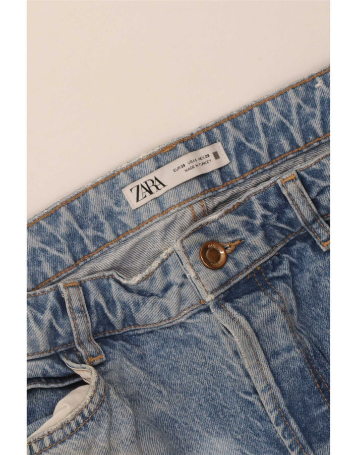 Zara Jean droit femme EU 38 Small W28 L28 Bleu