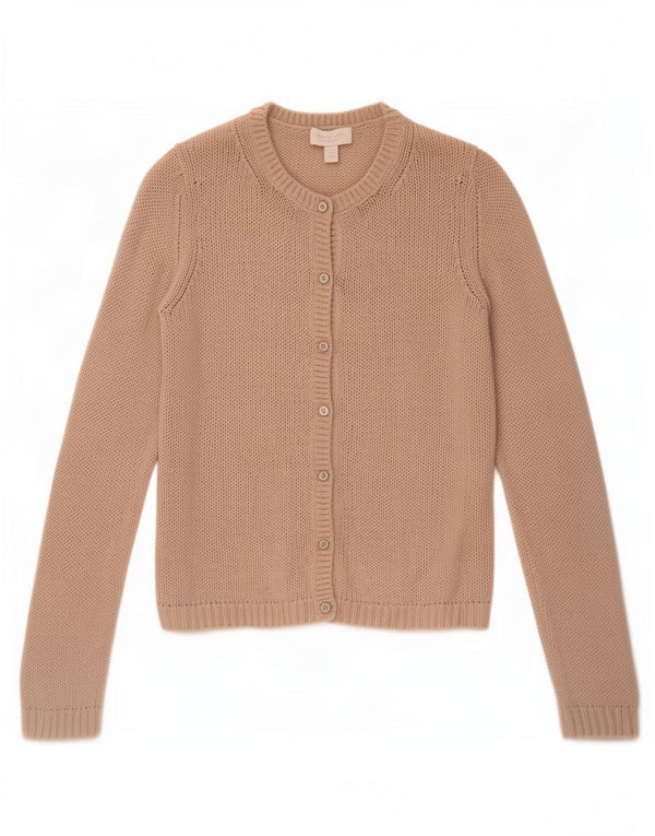 White Label Pull Cardigan Femme UK 10 Petite Laine Beige