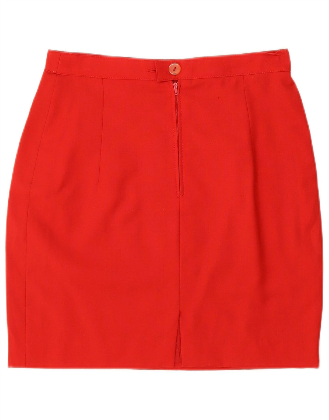 VINTAGE Ensemble jupe 2 boutons 2 pièces pour femme IT 44 Medium W26 laine rouge