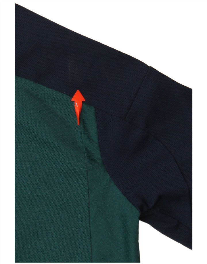 ADIDAS Garçons Fly Emirates Graphic T-Shirt Top 9-10 ans Vert Colorblock