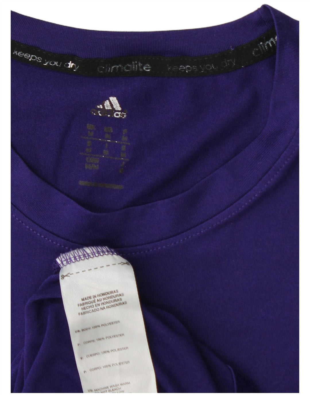 ADIDAS T-Shirt Climalite Homme Violet Moyen Polyester