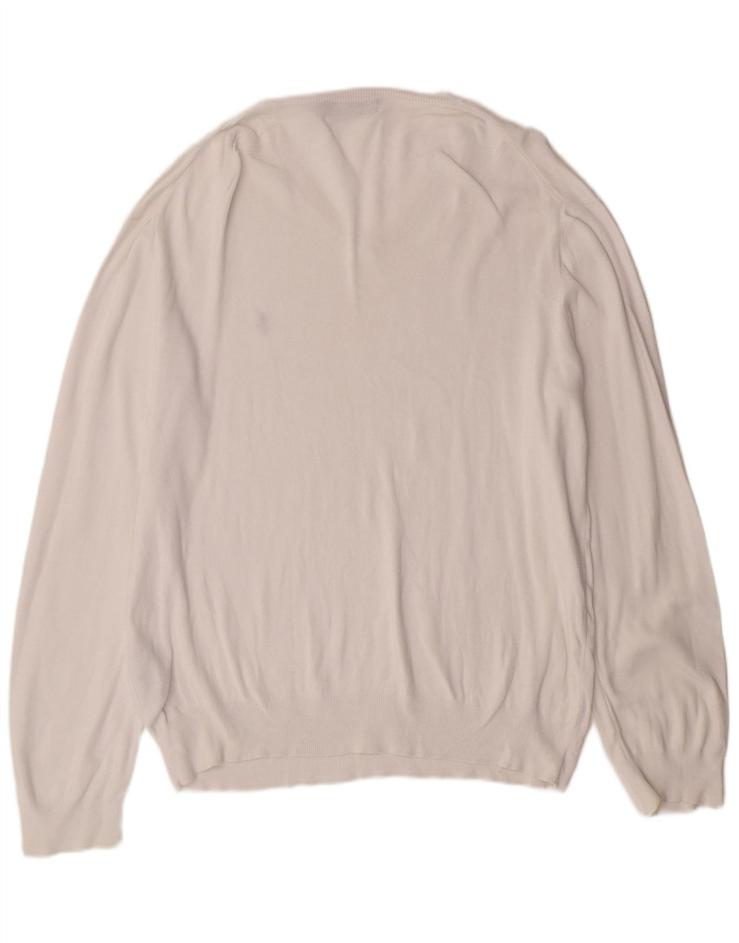 POLO RALPH LAUREN Pull col V Homme XL Coton Blanc