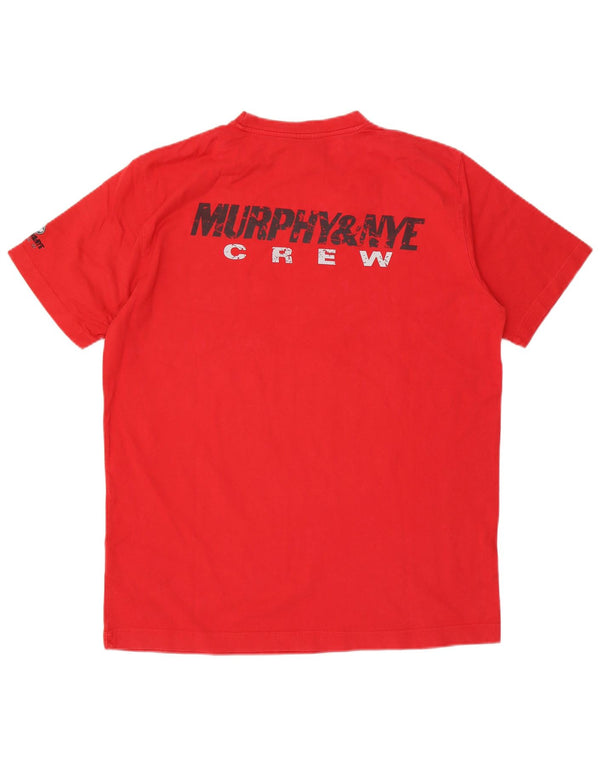 Murphy & Nye T-shirt graphique pour homme en coton rouge 2XL