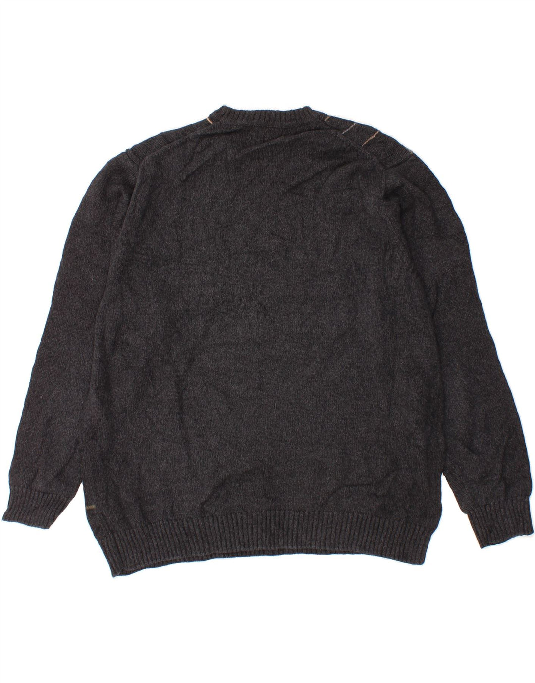 DOCKERS Pull à col rond pour homme 2XL Gris à carreaux en coton