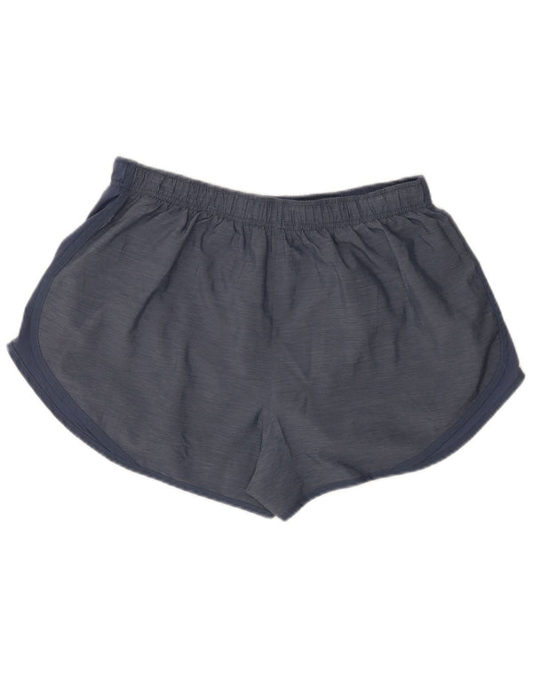 Nike Short de sport Dri Fit pour femme UK 18 XL Bleu marine moucheté en polyester