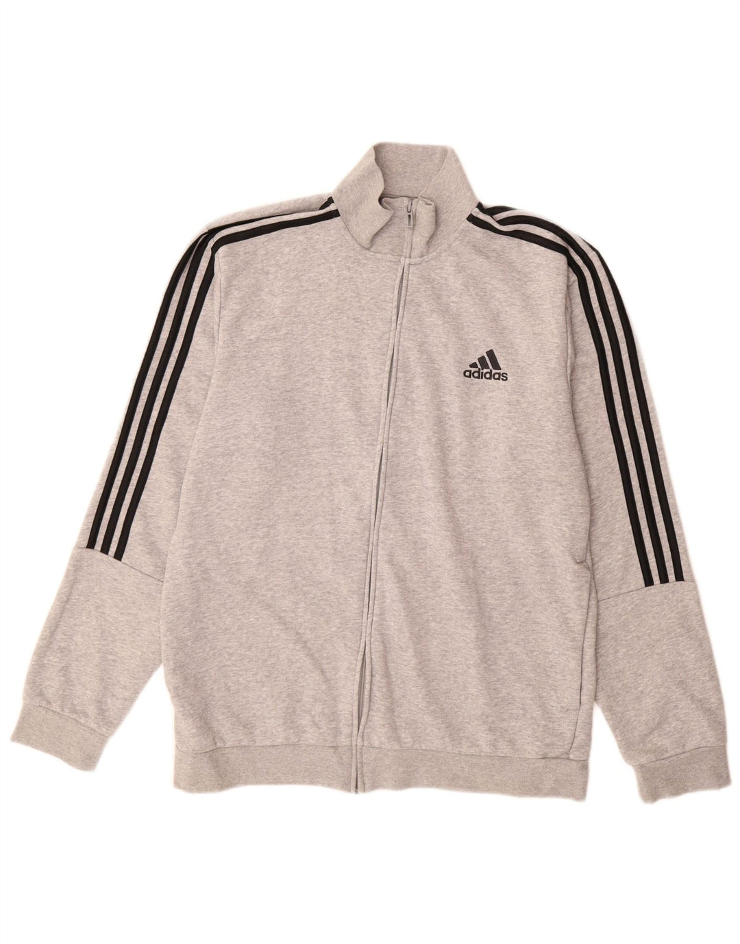 ADIDAS Veste de survêtement pour homme UK 44/46 Large Gris Coton
