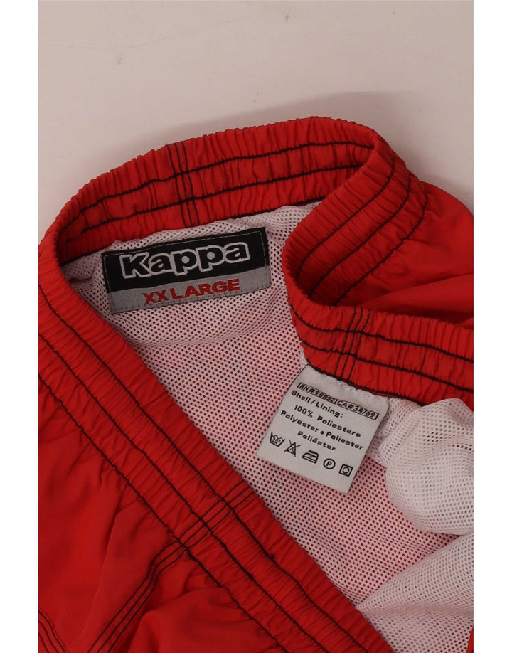 Kappa Short de bain homme 2XL rouge polyester