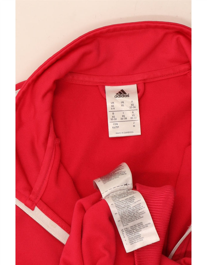 ADIDAS Veste de survêtement pour femme UK 4/6 XS Rose Polyester