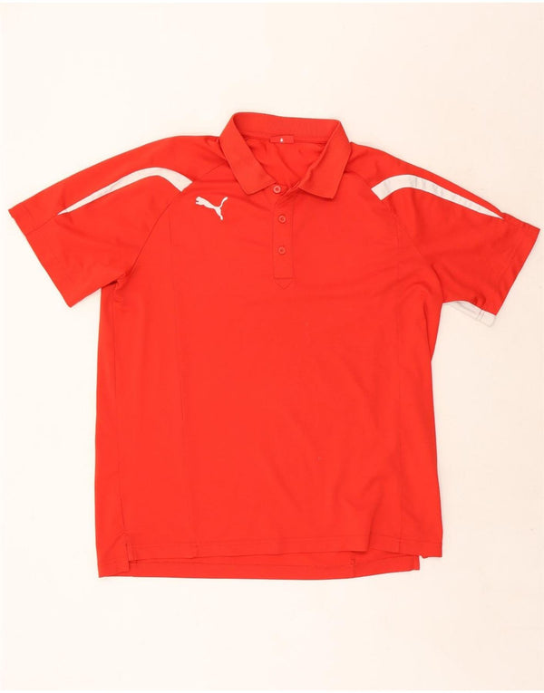 Puma Polo Homme 2XL Rouge Colorblock