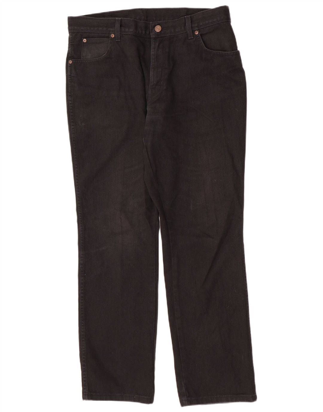 Wrangler Jean droit coupe régulière pour homme W36 L32 en coton noir