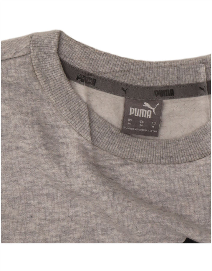 PUMA Sweat-shirt graphique pour femme UK 44, gris moyen, coton moucheté