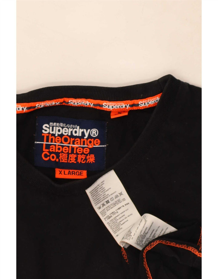 Superdry T-Shirt Homme Top XL Noir Coton