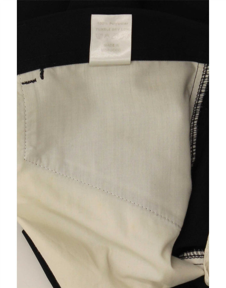 Farah Pantalon décontracté droit pour homme W38 L29 Noir Polyester