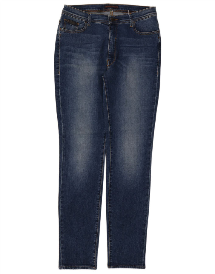 Trussardi Jean Slim W30 L30 Bleu Coton Femme