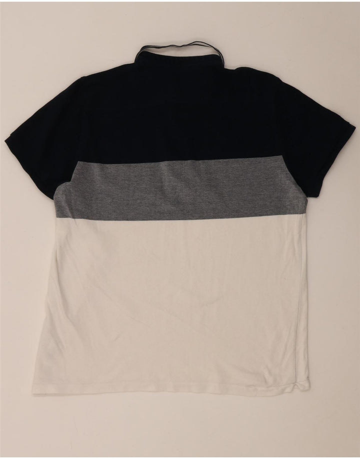 French Connection Polo Homme 2XL Multicolore Colourblock Coton