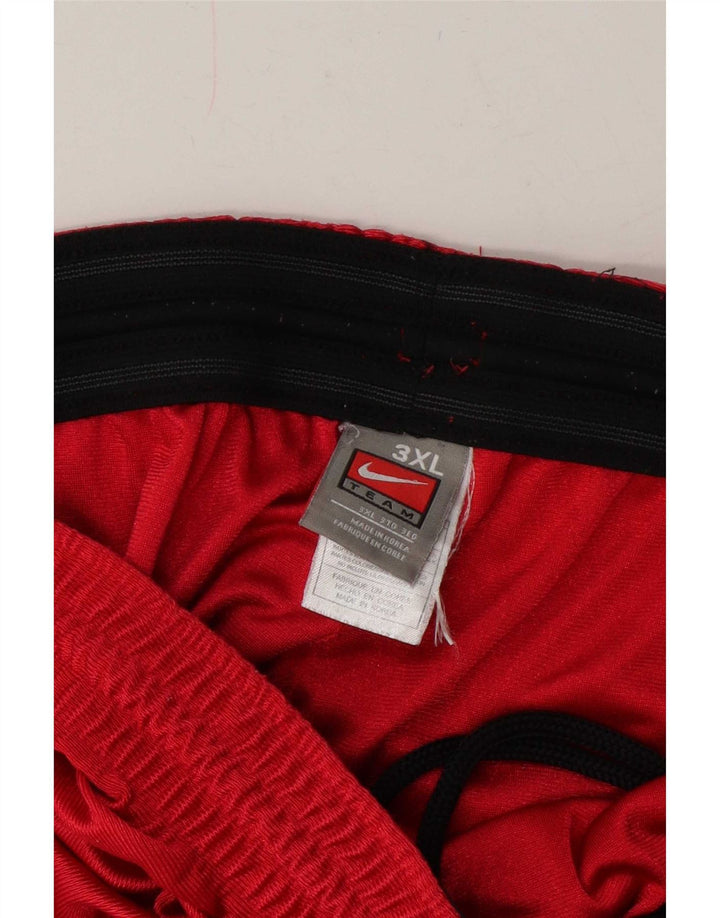 Nike Short de sport pour homme 3XL Rouge Colorblock Polyester