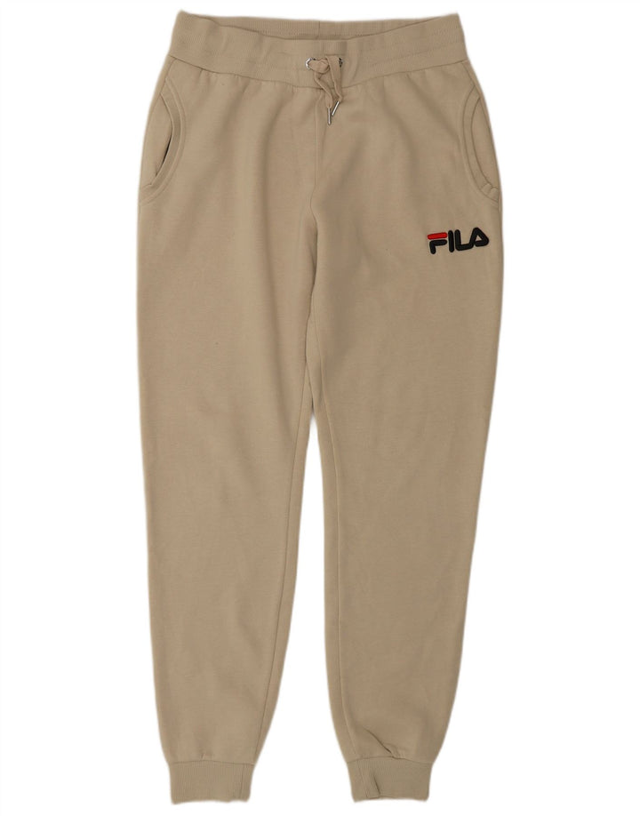 Fila Pantalon de survêtement graphique pour femme UK 10 Small Beige Polyester