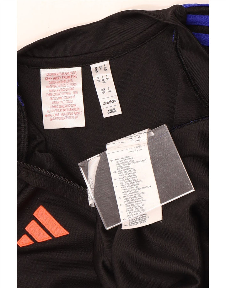Adidas Haut de Survêtement Aeroready Zip Neck Pull Garçon 13-14 Ans Noir