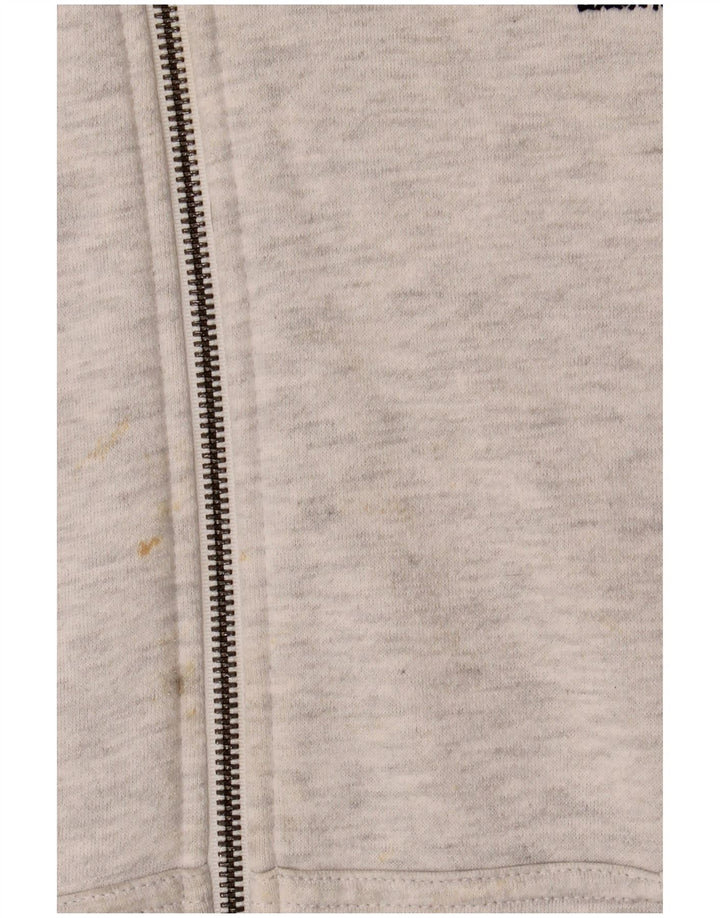 Superdry Sweat à Capuche Zippé Homme Gris Moyen Coton