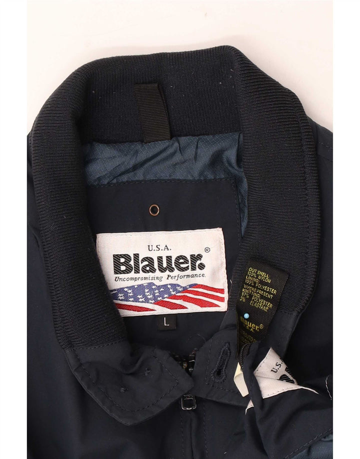 Blauer Veste Bomber Homme UK 40 Large Bleu Marine Nylon