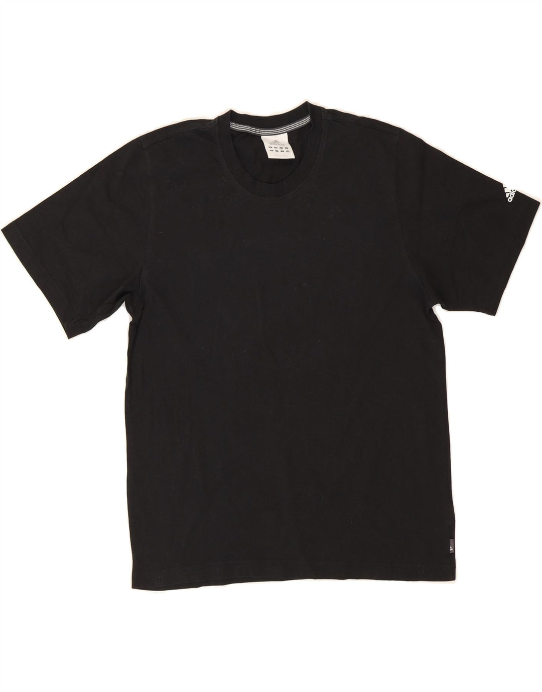 ADIDAS Mens T-Shirt Top Medium Black Cotton Vintage Adidas and Second-Hand Adidas from Messina Hembry 