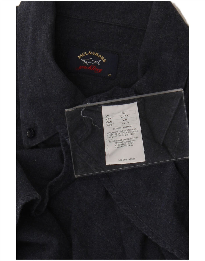 Paul & Shark Chemise Homme Taille 39 Coton Bleu Marine Moyen