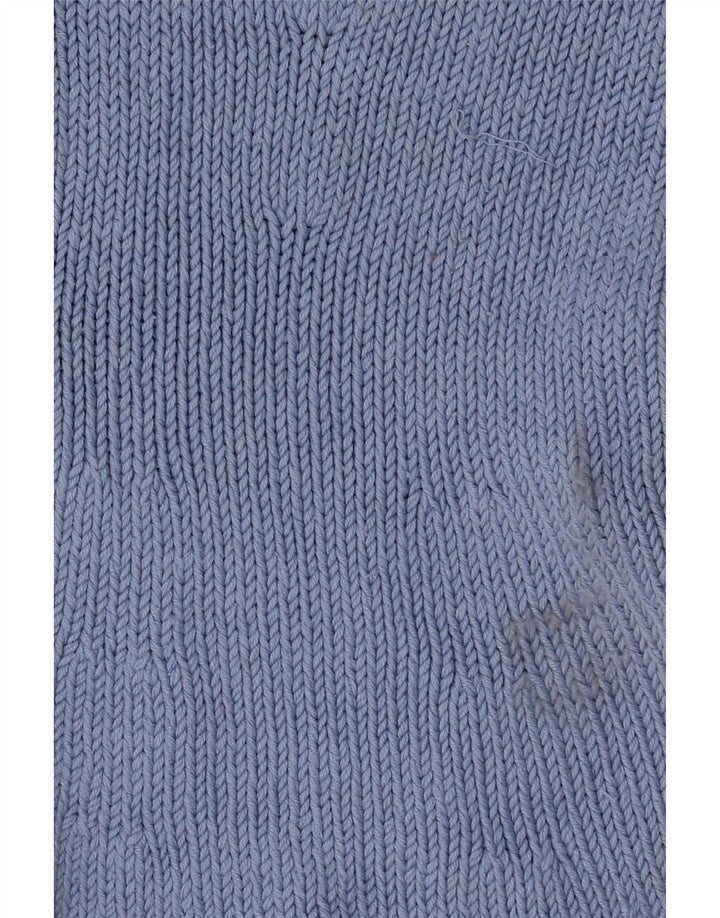Boden Femme Cardigan Pull UK 44 Bleu Moyen Soie