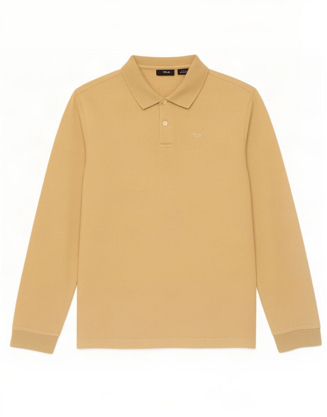 Fila Polo à Manches Longues Homme Beige Moyen
