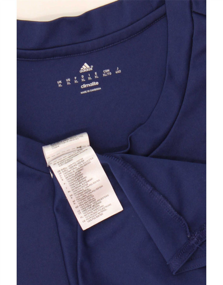 Adidas Homme Climalite T-Shirt Top XL Bleu Marine Polyester