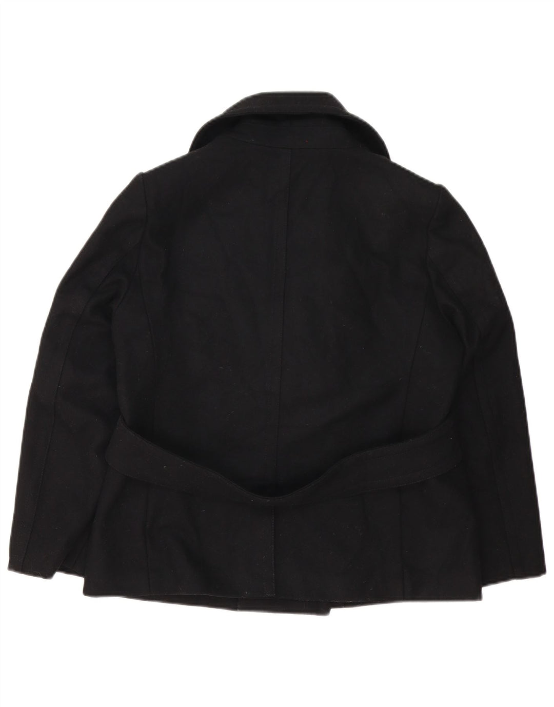Gap Manteau Double Boutonnage Femme UK 14 Laine Bleu Marine Moyen
