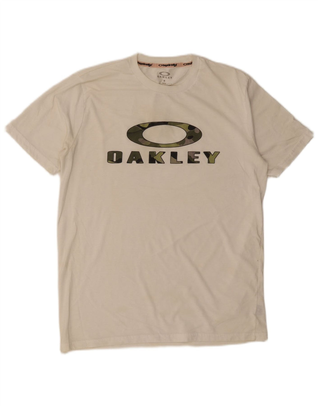 Oakley T-Shirt Regular Fit Graphic Homme Blanc Moyen