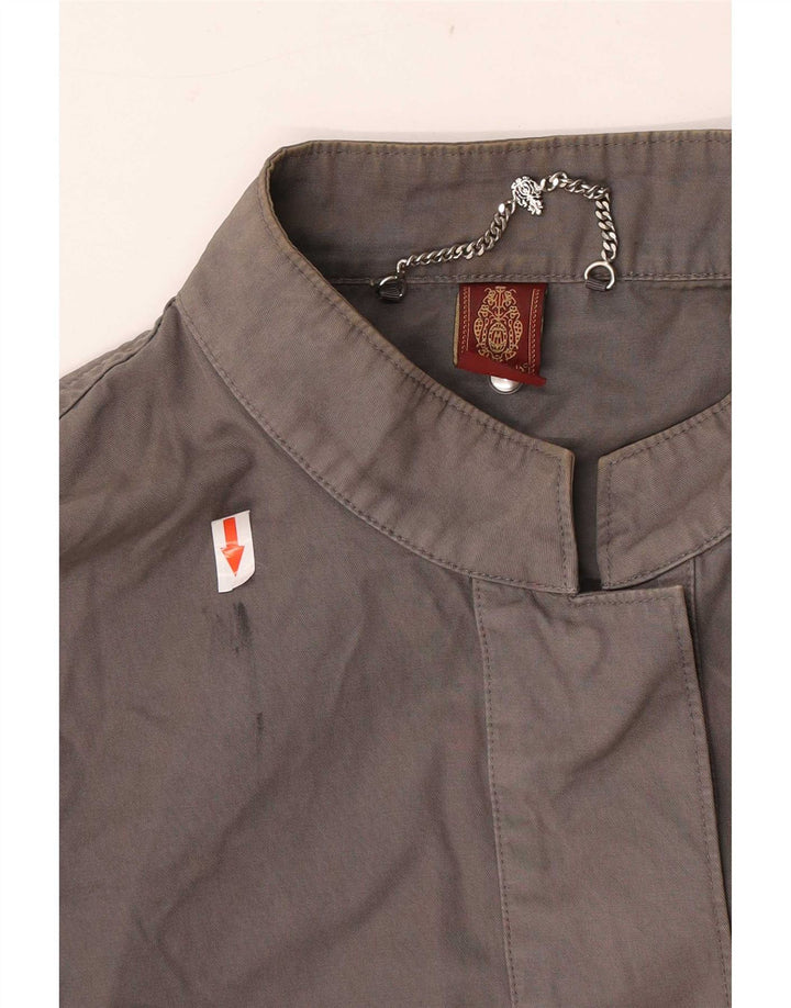 Dondup Veste Bomber Courte Femme IT 44 Coton Gris Moyen