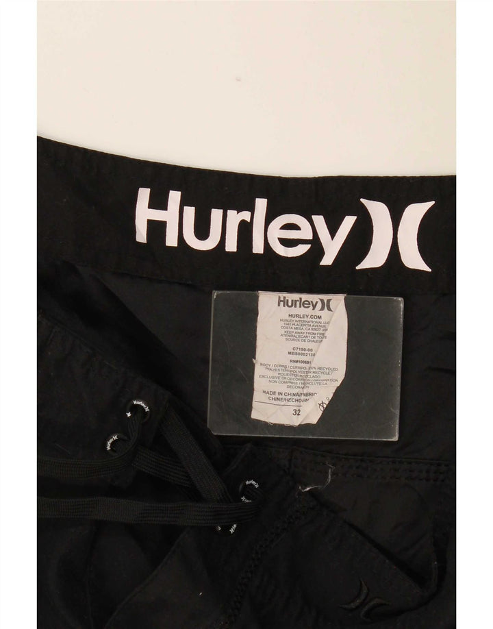 Hurley Short de Bain Homme Noir Moyen Polyester