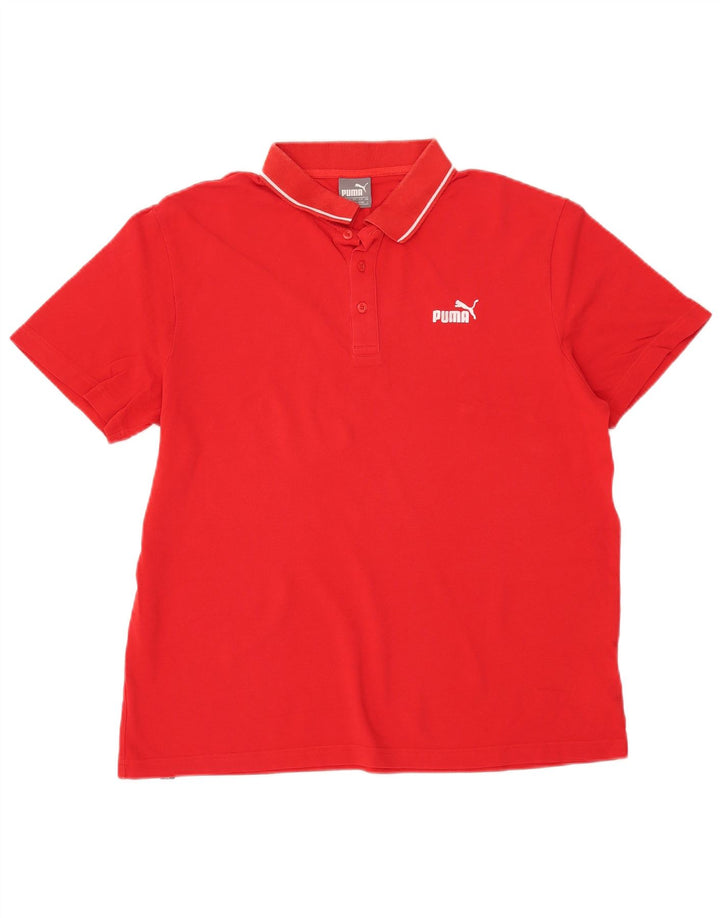 PUMA Polo Homme Grand Rouge Coton