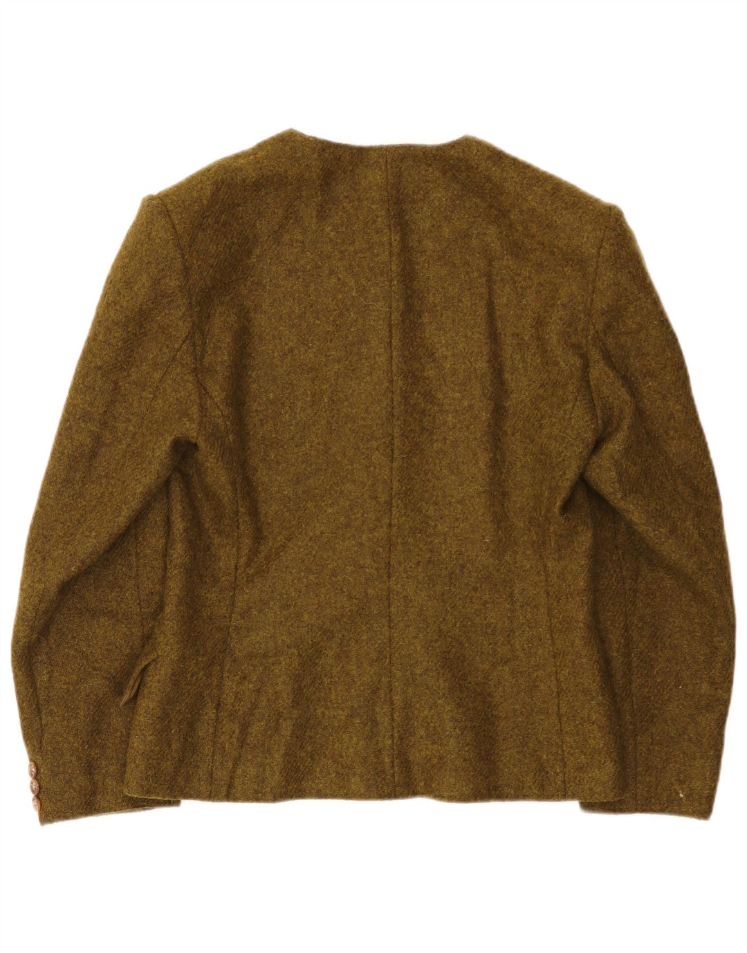 Marella Veste Blazer 4 Boutons pour Femme UK 14 Grande Laine Paisley Kaki