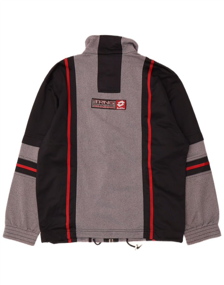 LOTTO Survêtement complet graphique pour hommes Petit noir Polyester color block