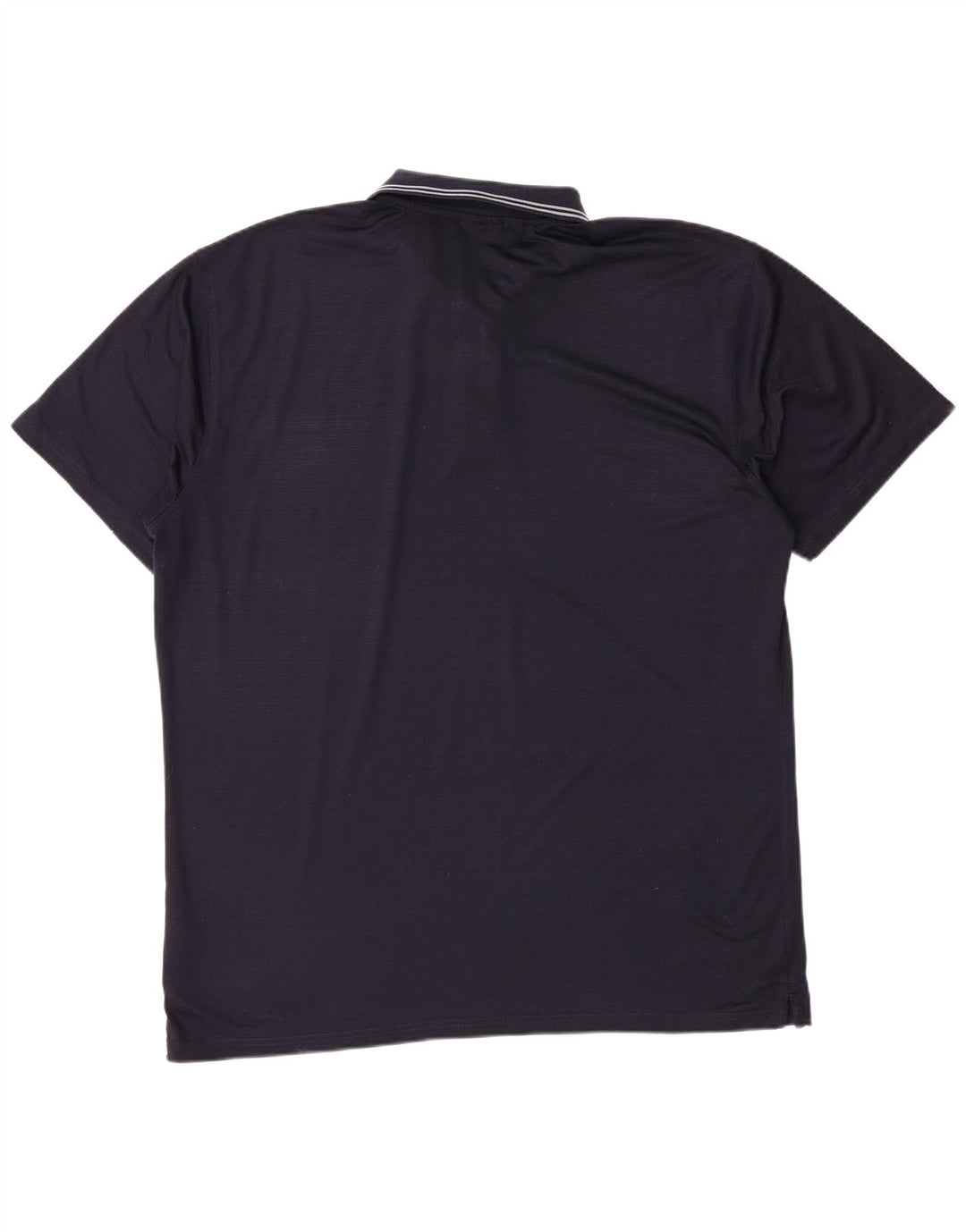 CALVIN KLEIN Mens Polo Shirt 2XL Navy Blue Polyester