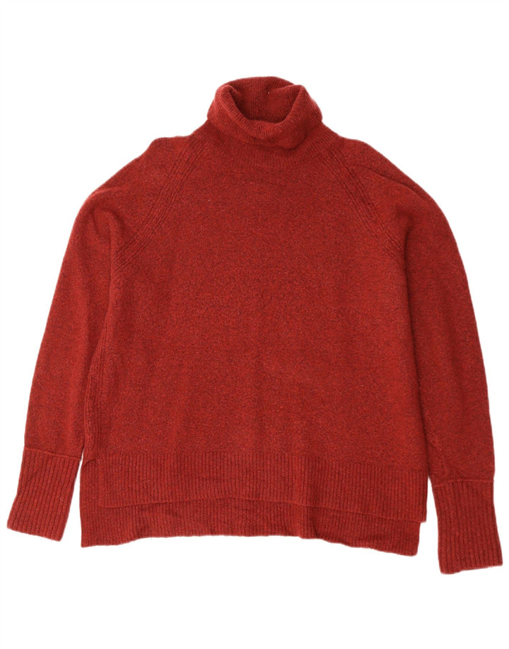 J. Crew Pull col roulé pour femme UK 14 Nylon marron moyen