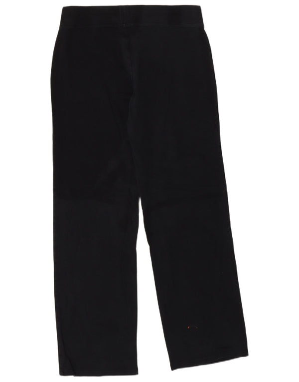 Marks & Spencer Womens Straight Casual Trousers UK 10 Small W30 L29 Black
