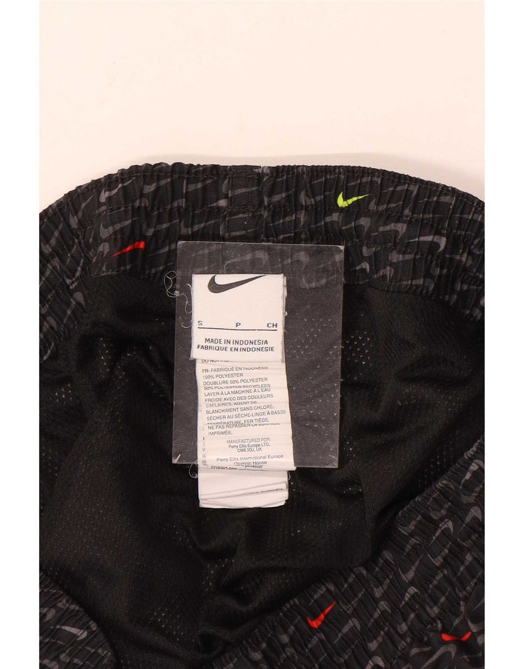 Nike Short de sport graphique pour homme Petit noir Polyester