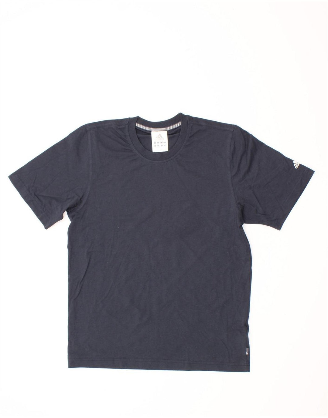 ADIDAS Mens T-Shirt Top Small Navy Blue Cotton Vintage Adidas and Second-Hand Adidas from Messina Hembry 