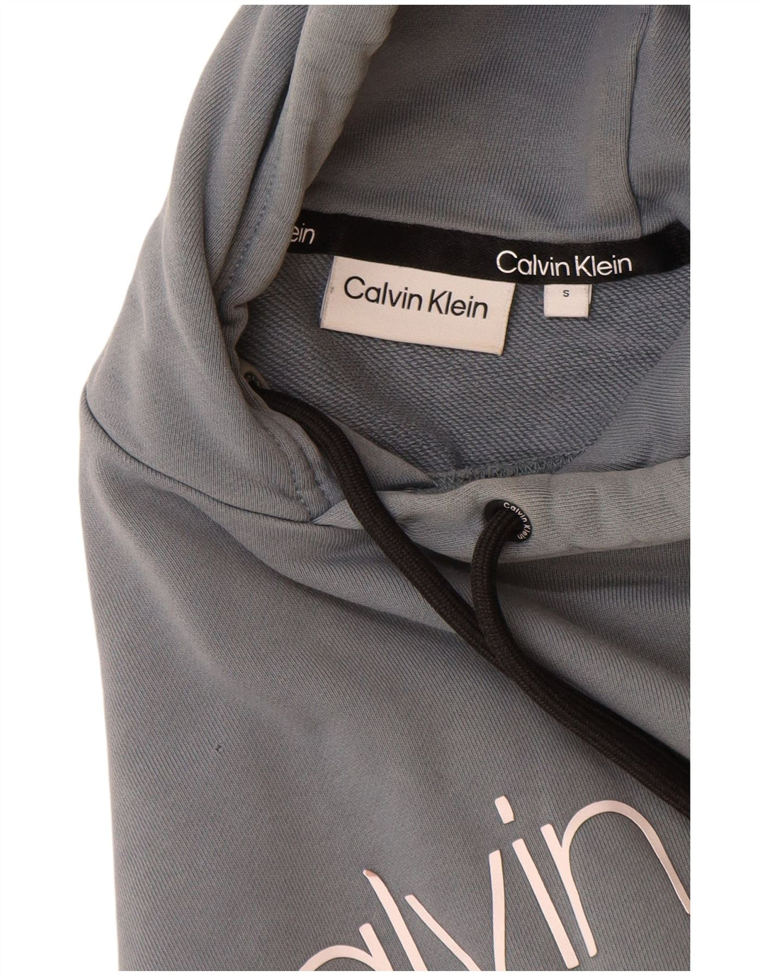 CALVIN KLEIN Pull à capuche graphique pour hommes, petit bleu